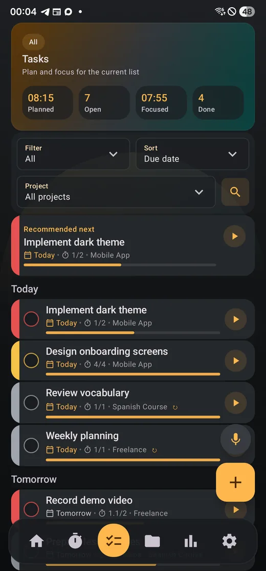 Mewron Tasks